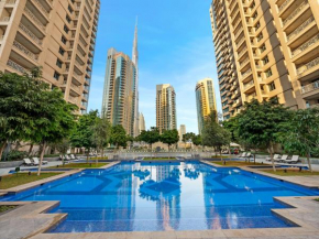 2BR with Mini-Golf in DT Dubai with Partial Burj Khalifa View
